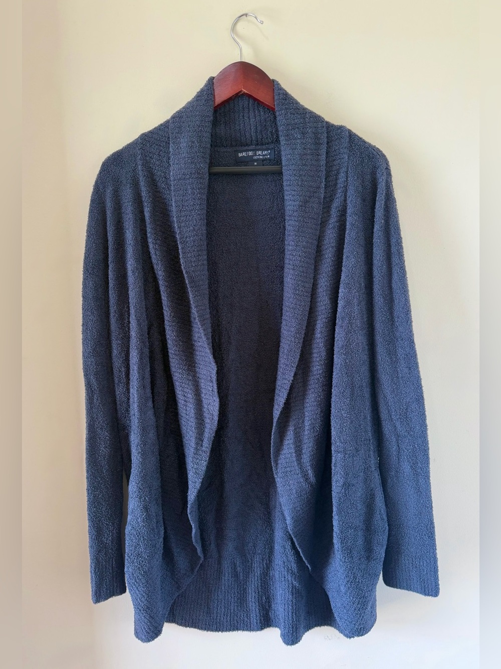 Barefoot Dreams CozyChic Lite Cardigan Blue Size Medium